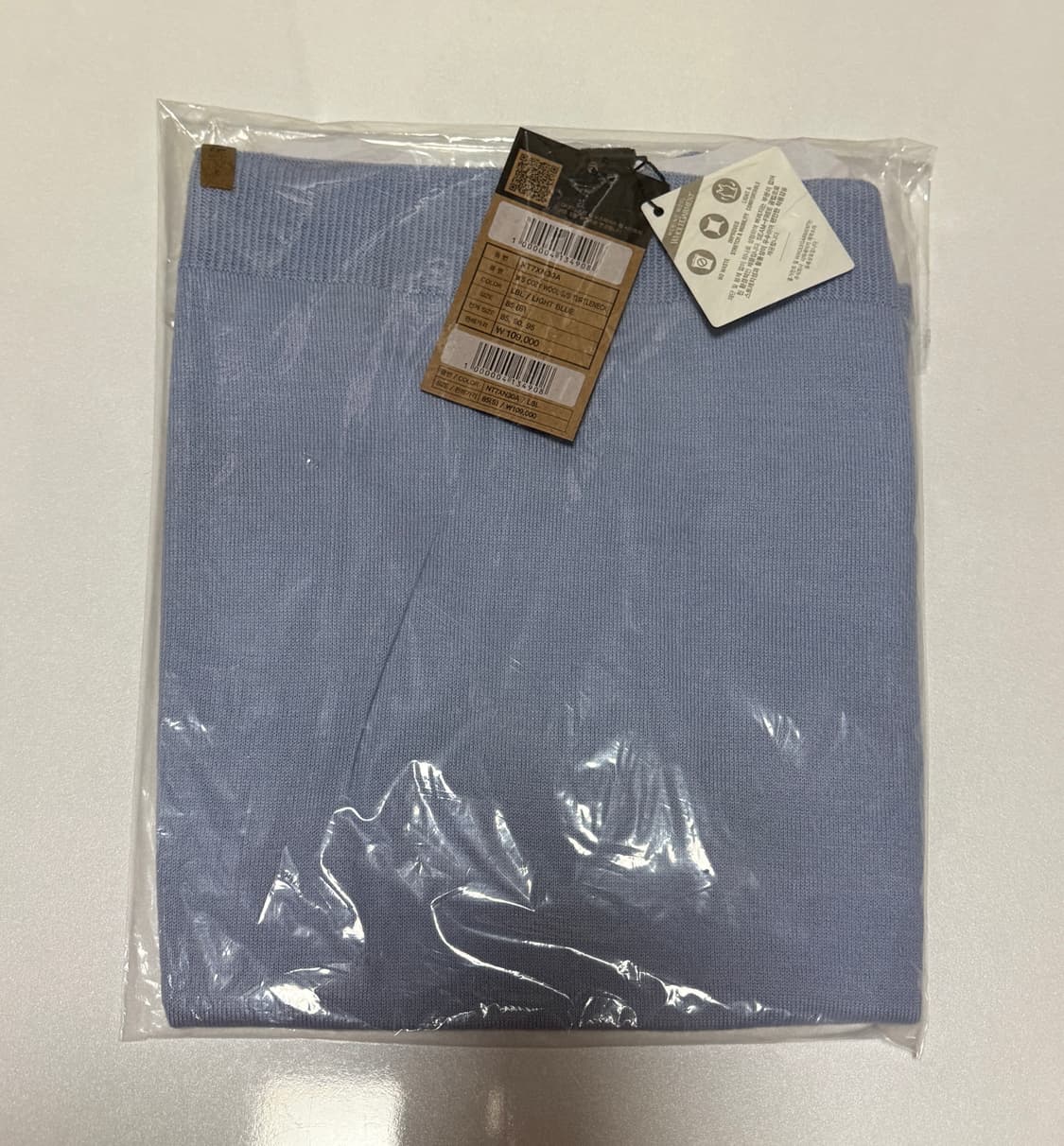 노스페이스 코지 울 반팔 터틀넥 니트 라이트 블루 상품이미지5