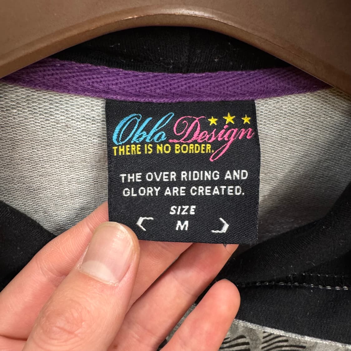 00s JPN VINTAGE 후드 집업 전후면 프린팅 포인트 그레이 상품이미지7