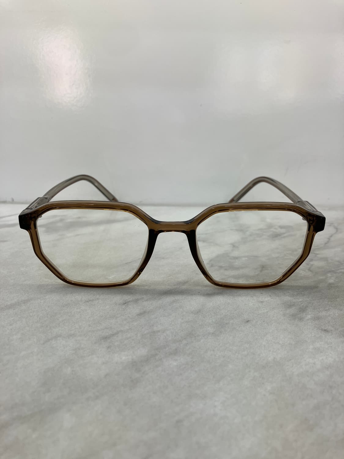 B68 HL 브라운 팔각 뿔테 안경5534 상품이미지6