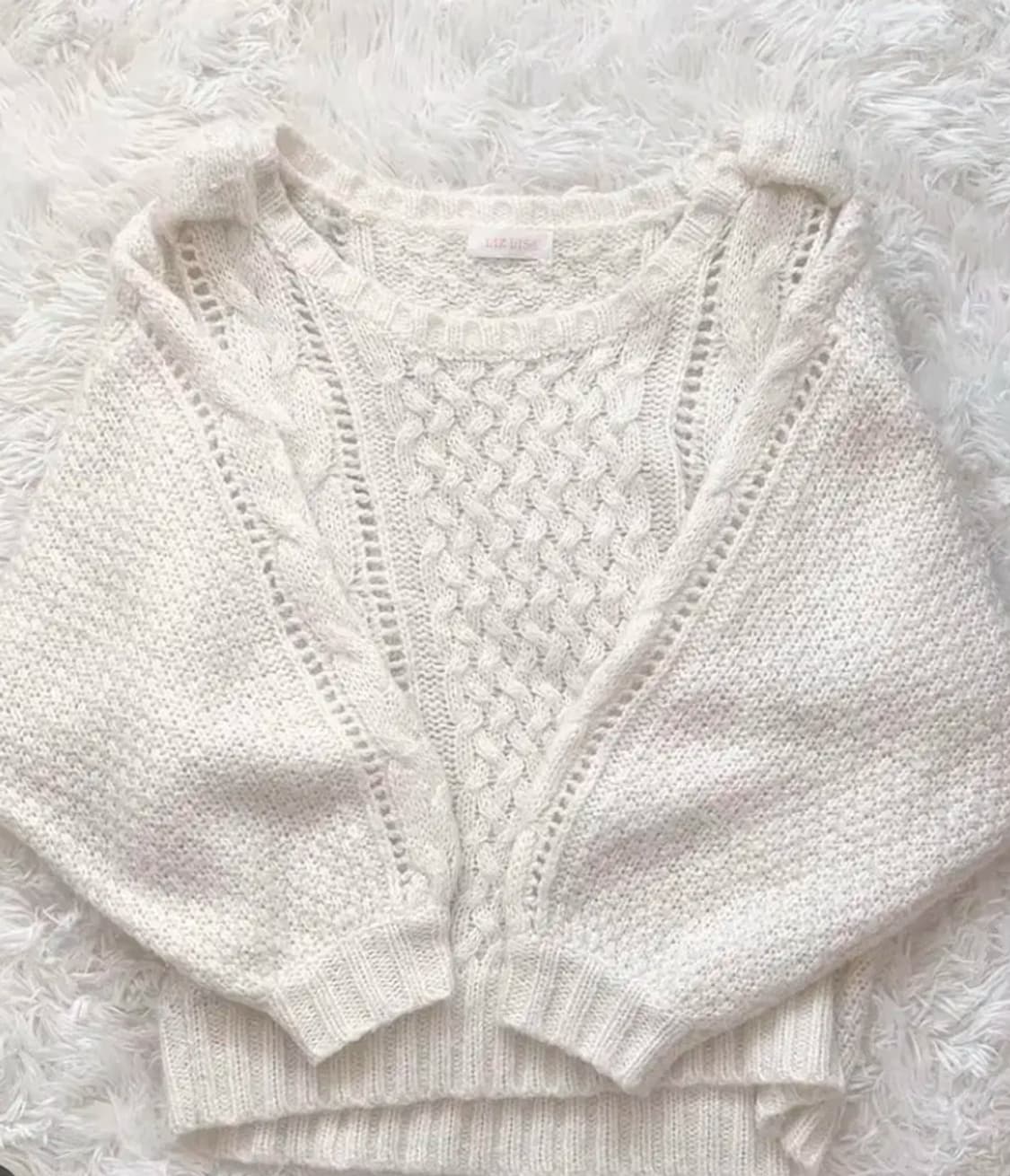 리즈리사 핀터깔 히메갸루 리본 니트 상품이미지1