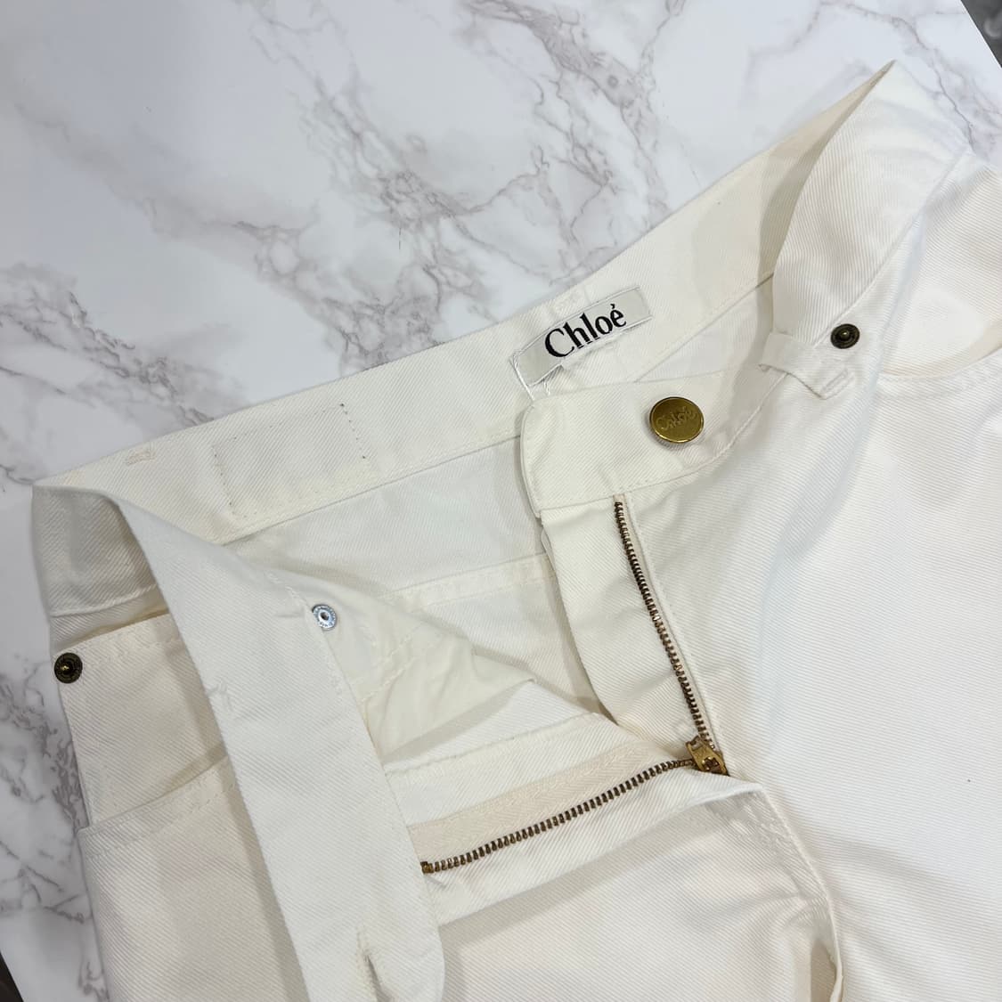 Chloe 끌로에 화이트진 바지 상품이미지8