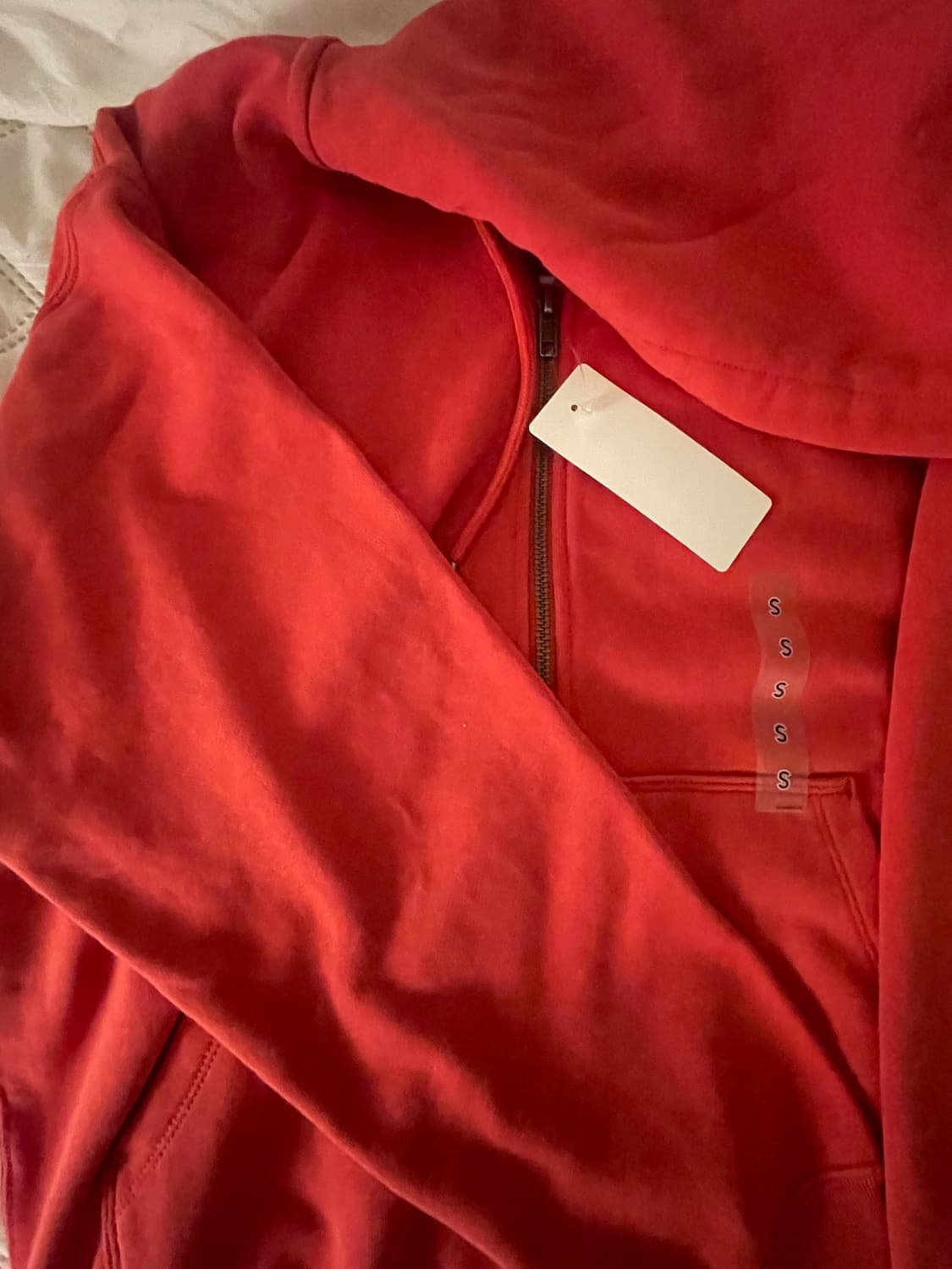 유니클로 스웨트풀집파카 레드’s‘새상품 상품이미지2