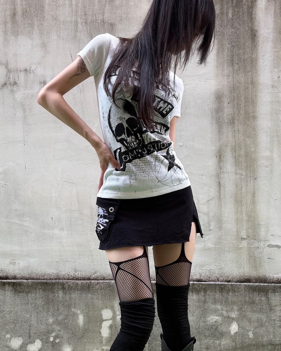 Punk Utility Pocket Mini Skirt 상품이미지5