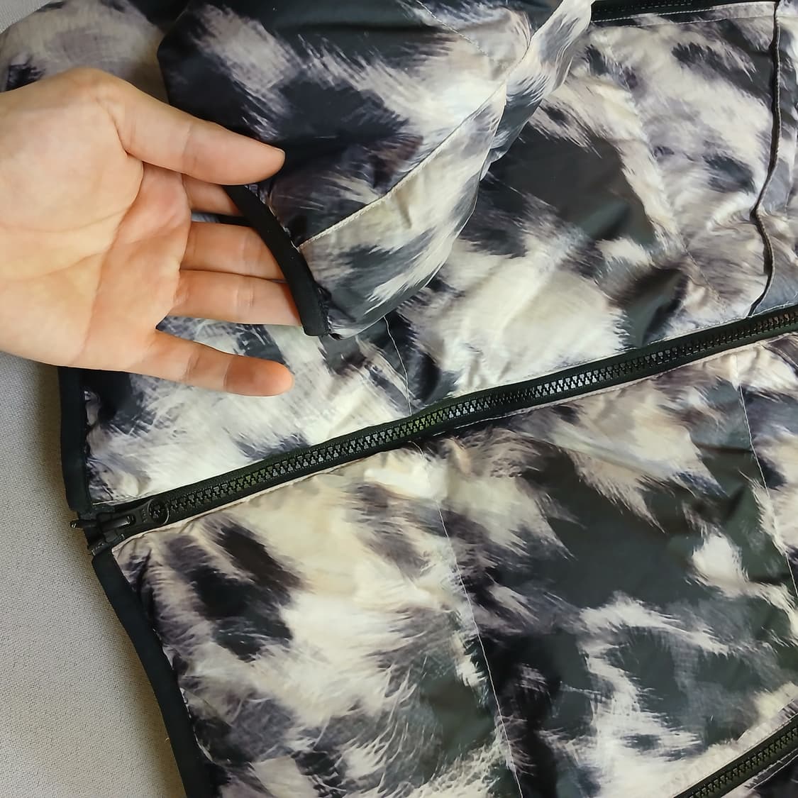 Nike 나이키 윈드러너 패딩 덕다운 화이트카모 투웨이 자켓 상품이미지7