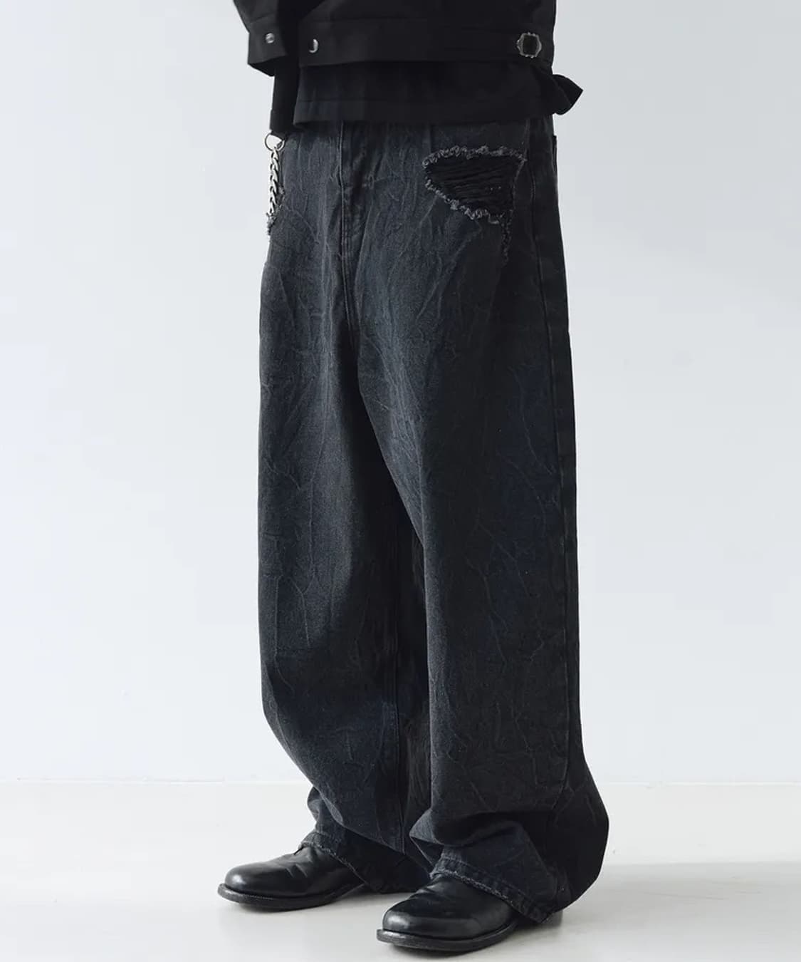 빅유니온 디스트로이드 트링클 데님 팬츠 상품이미지1