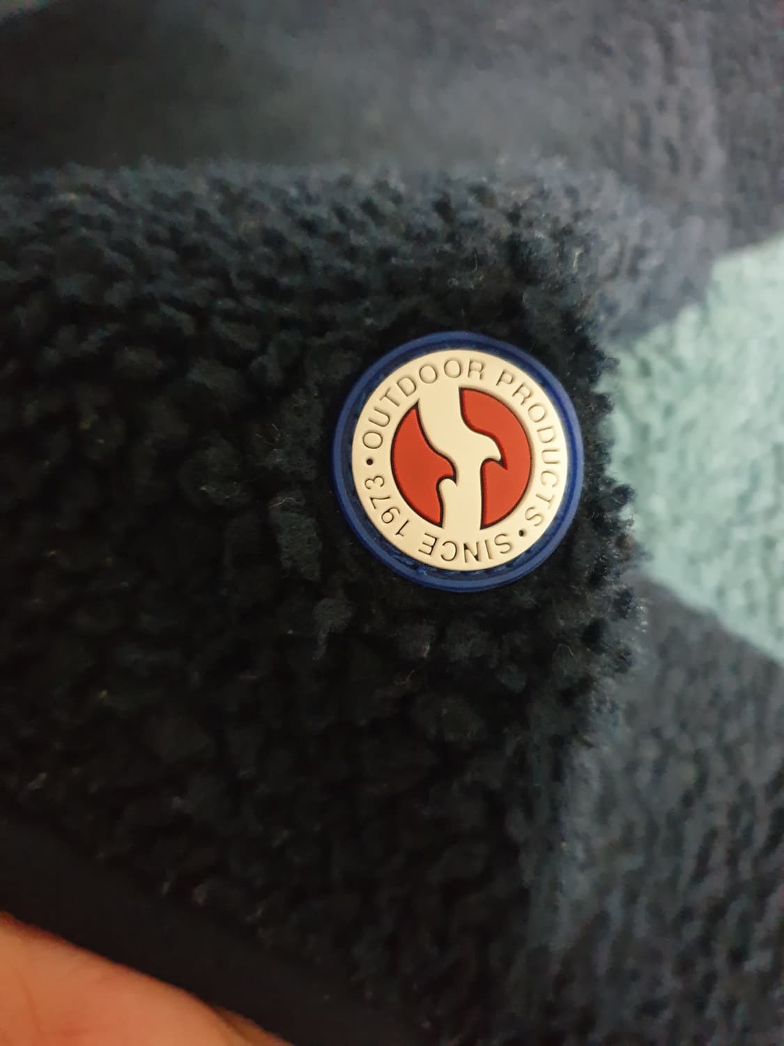 (협업제품)아웃도어프로덕츠x휠라 보아 플리스 집업자켓 네이비 그린 (M) 상품이미지4