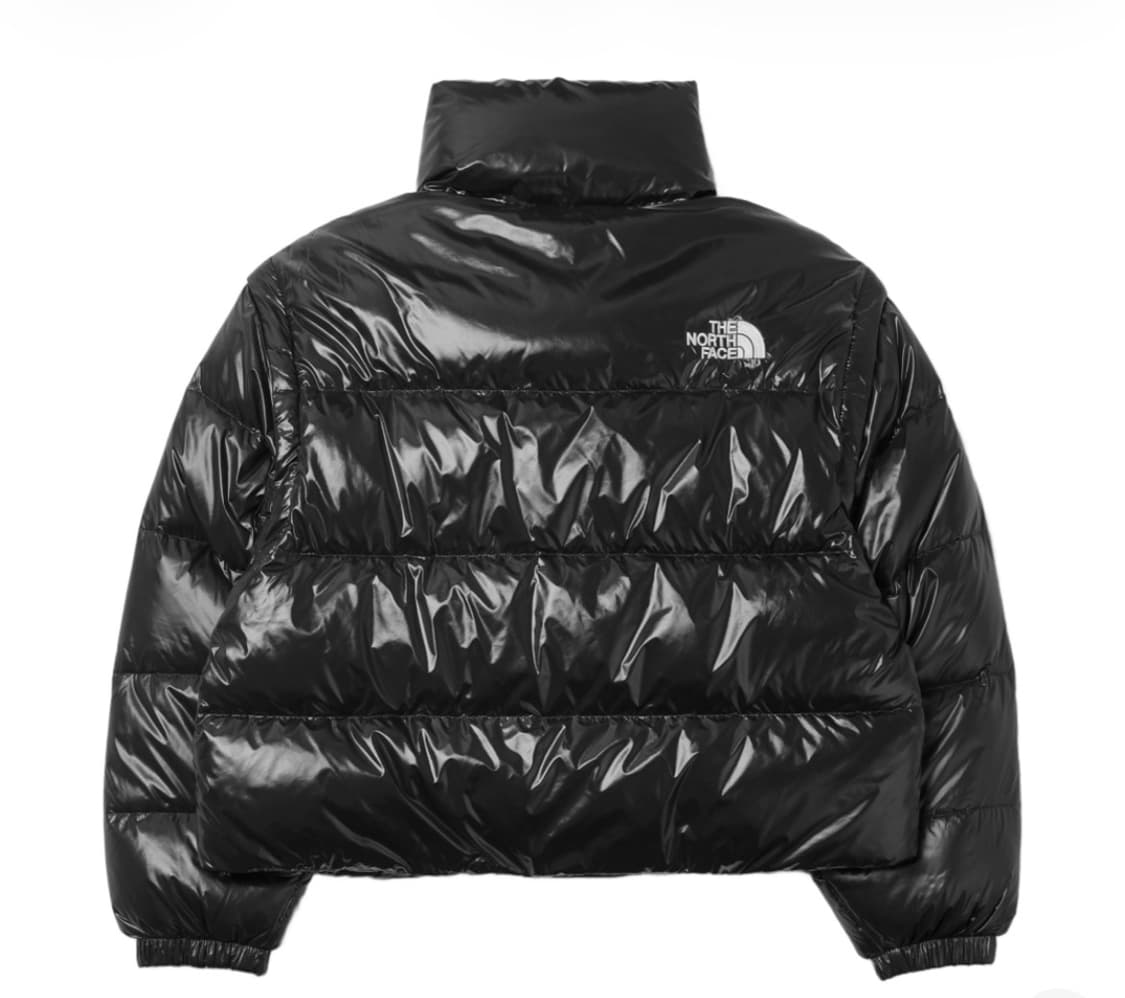 노스페이스 화이트 라벨 글로시 디테처블 다운 자켓 블랙 상품이미지2