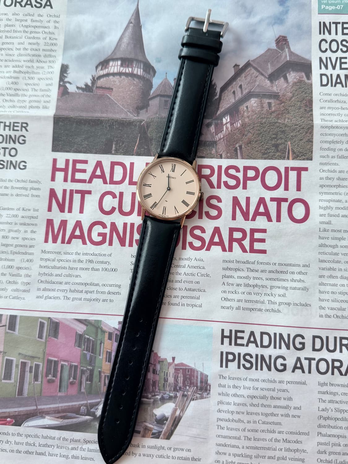 세이코 Seiko 샤리오 로만 인덱스 태엽 감기 상품이미지2