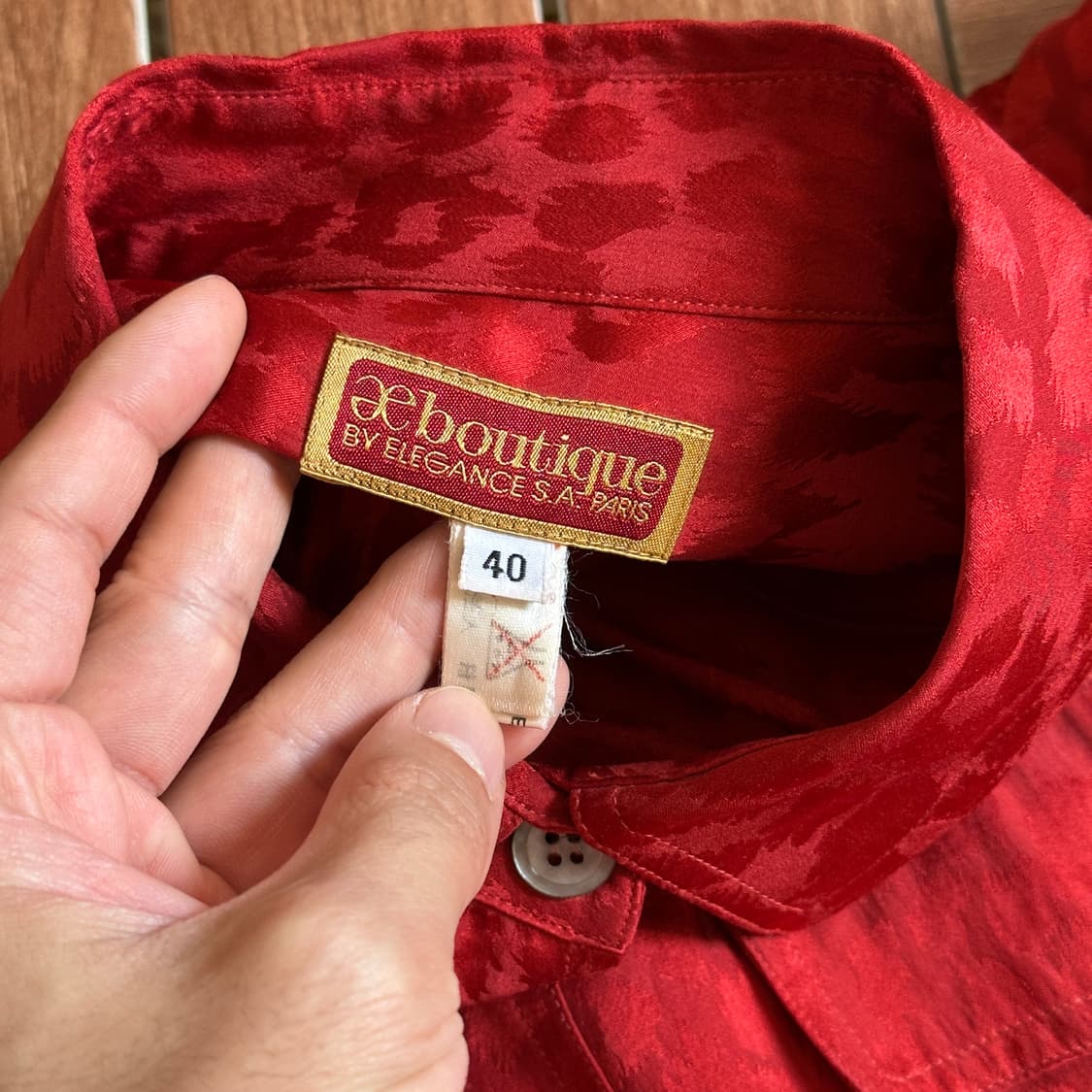 Boutique by elegance leopard silk shirts 상품이미지6