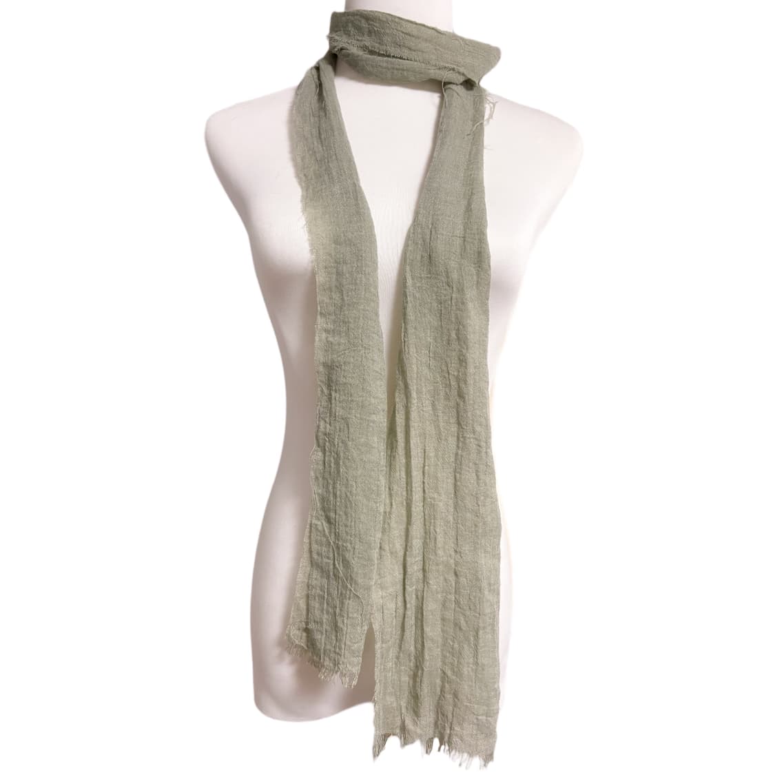 (이체시에눌) 일본 숲속 모리걸 페어리 연한 카키 색감의 머플러 상품이미지1