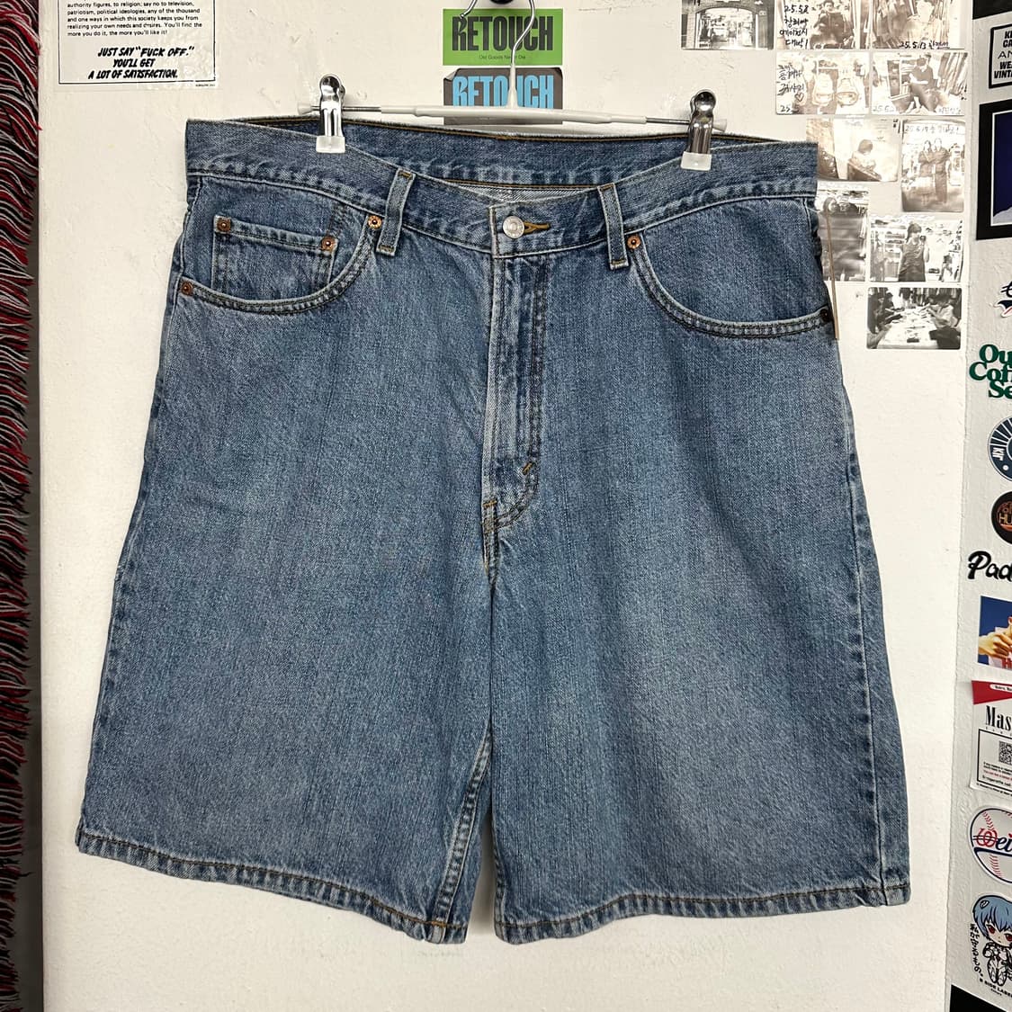 00’s 리바이스 550 배기 데님쇼츠 상품이미지1