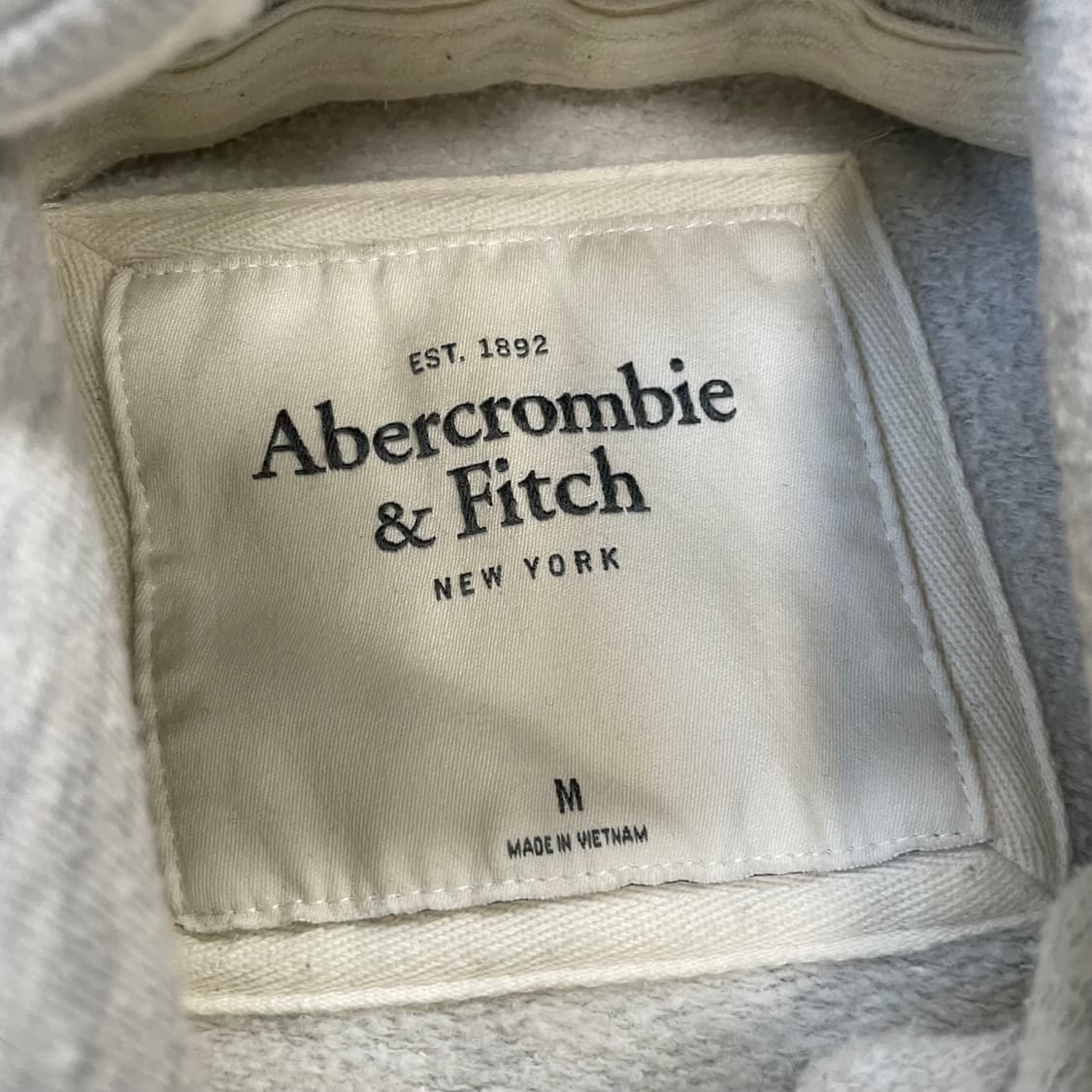 아베크롬비 피치 아치 로고 후드집업 그레이 상품이미지4