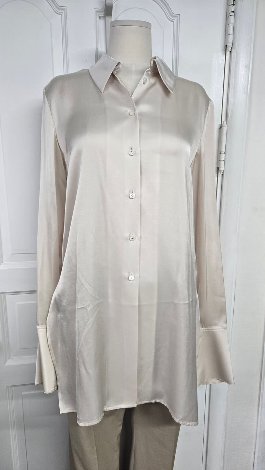 새상품)로우클래식 실키셔츠 상품이미지4