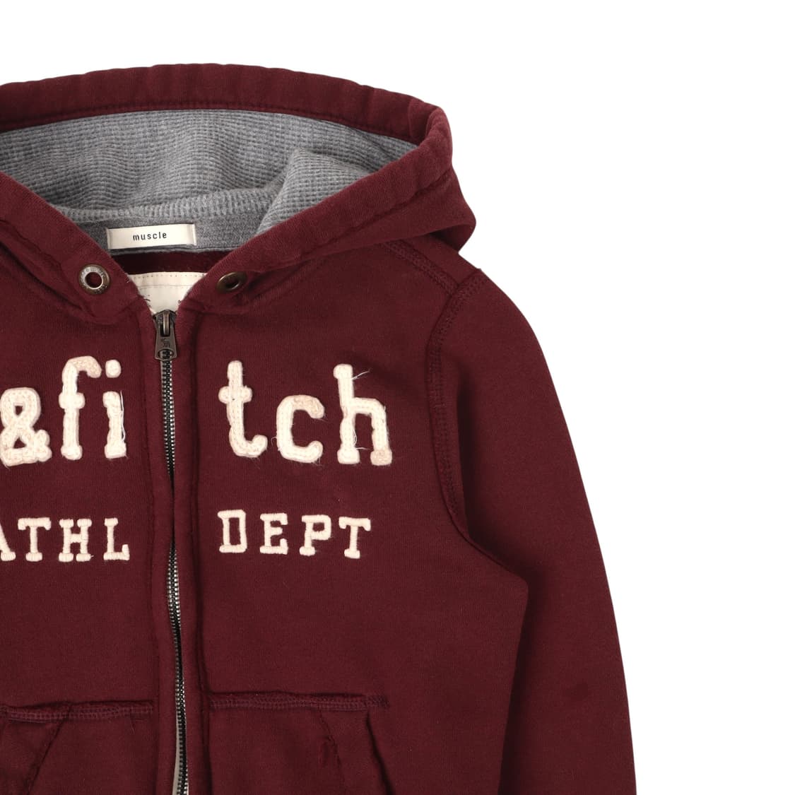 아베크롬비 버건디 후드집업 상품이미지3