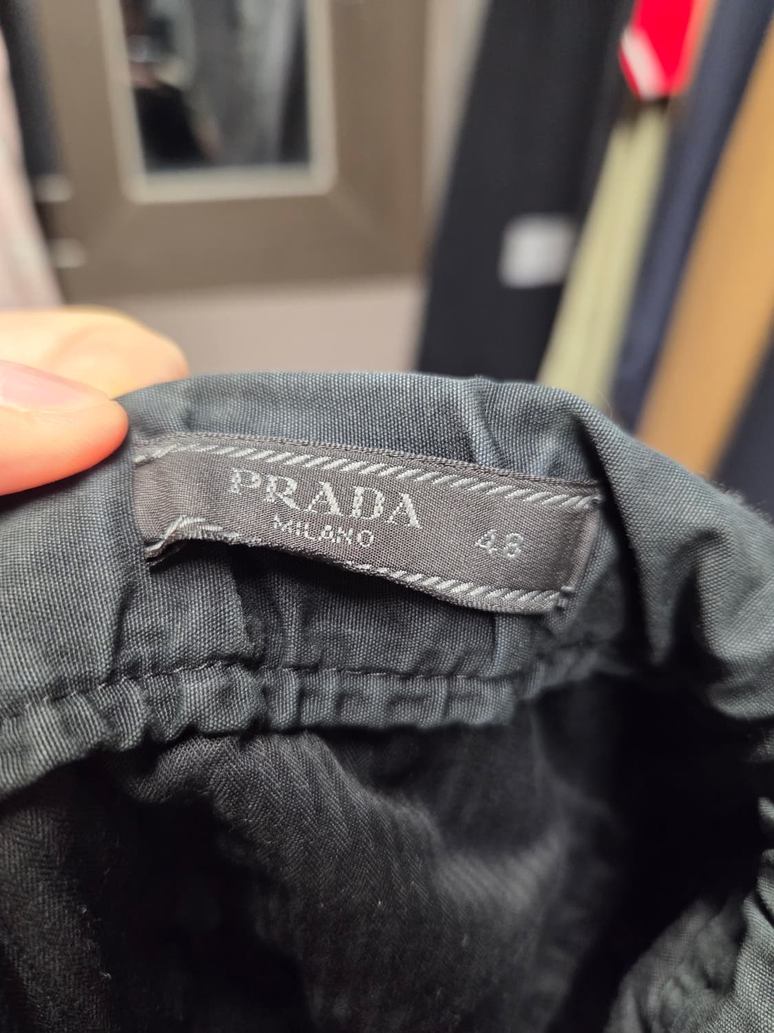 프라다 포플린 팬츠 48사이즈 팝니다. 상품이미지1