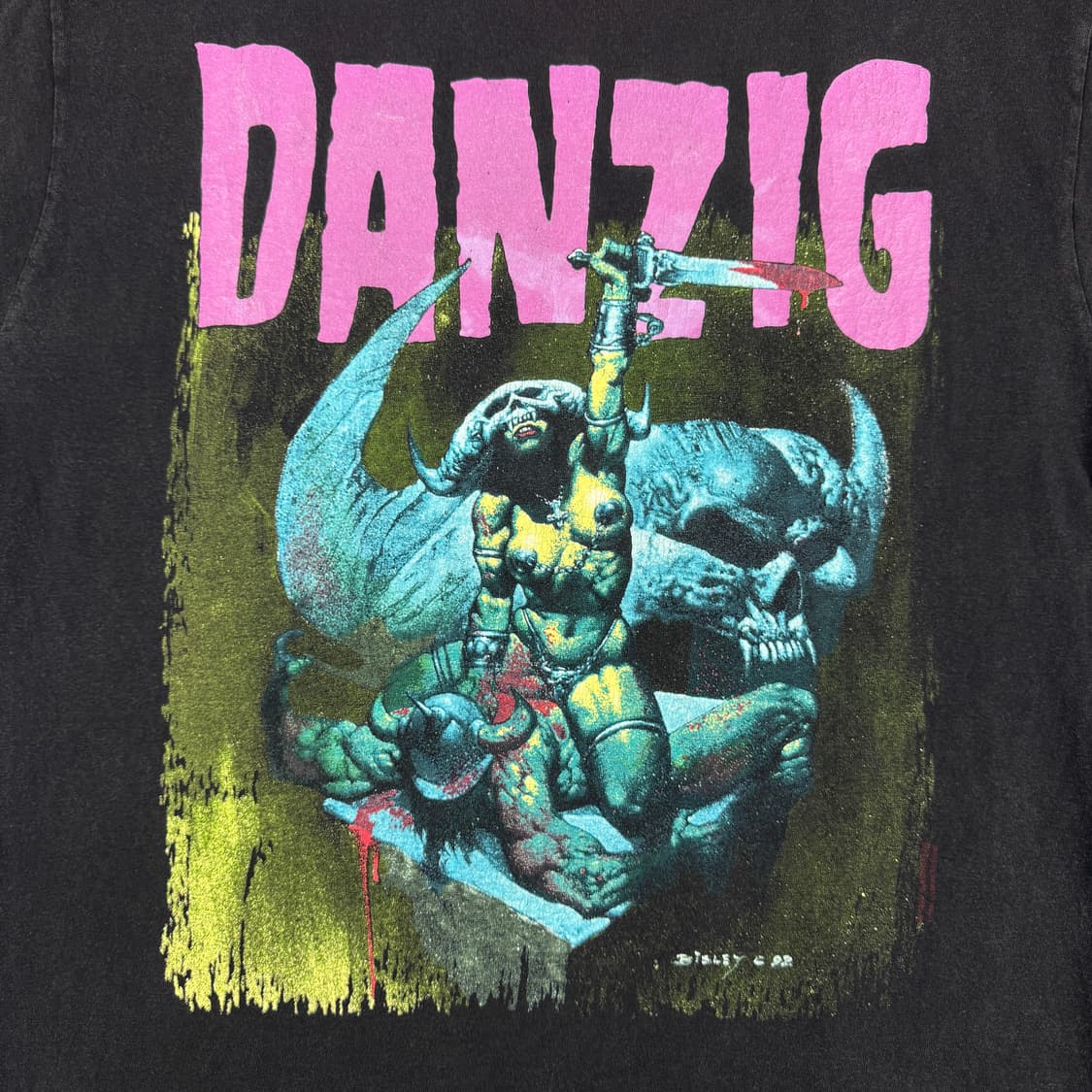 빈티지 1992 Danzig 댄지그 투어 티셔츠 상품이미지3