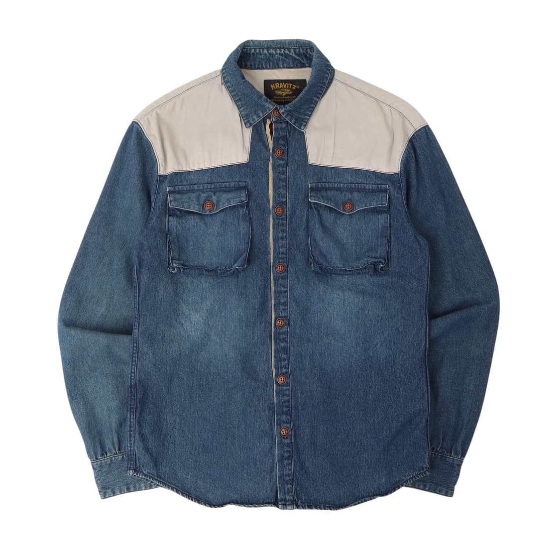 Kravitz 빈티지 워크 데님 셔츠 상품이미지1