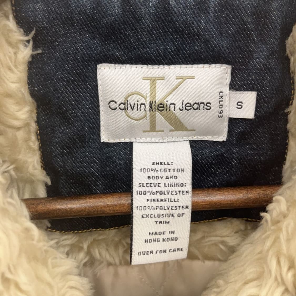 캘빈클라인 슬림핏 쉐르파 데님 양털 자켓 S C08501 상품이미지5