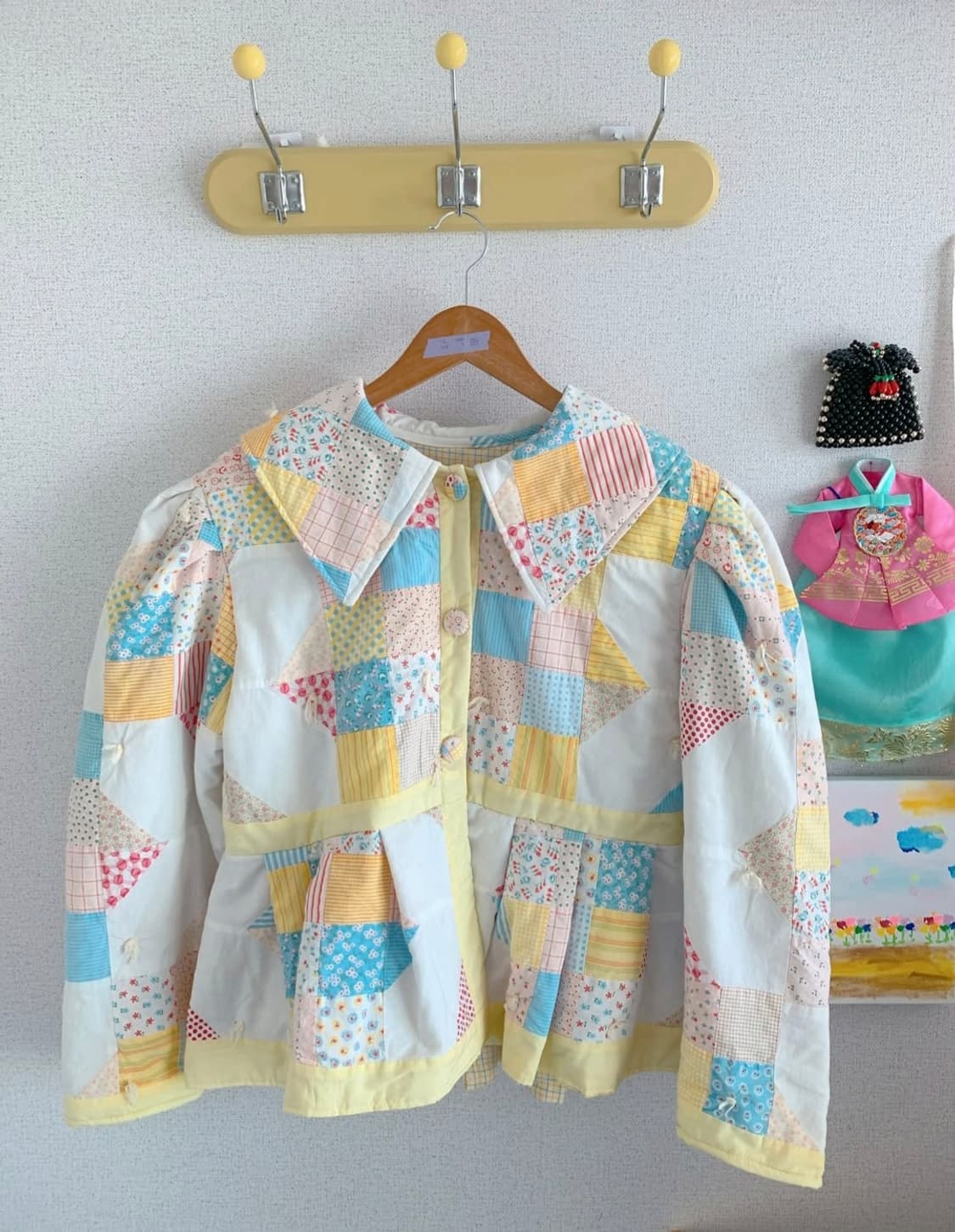 빈티지 퀼트 이불 리워크 상품이미지1