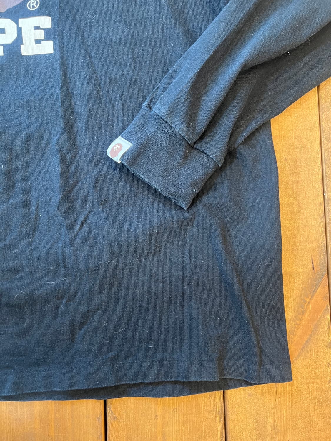 베이프 사루 블랙 롱슬리브 상품이미지9