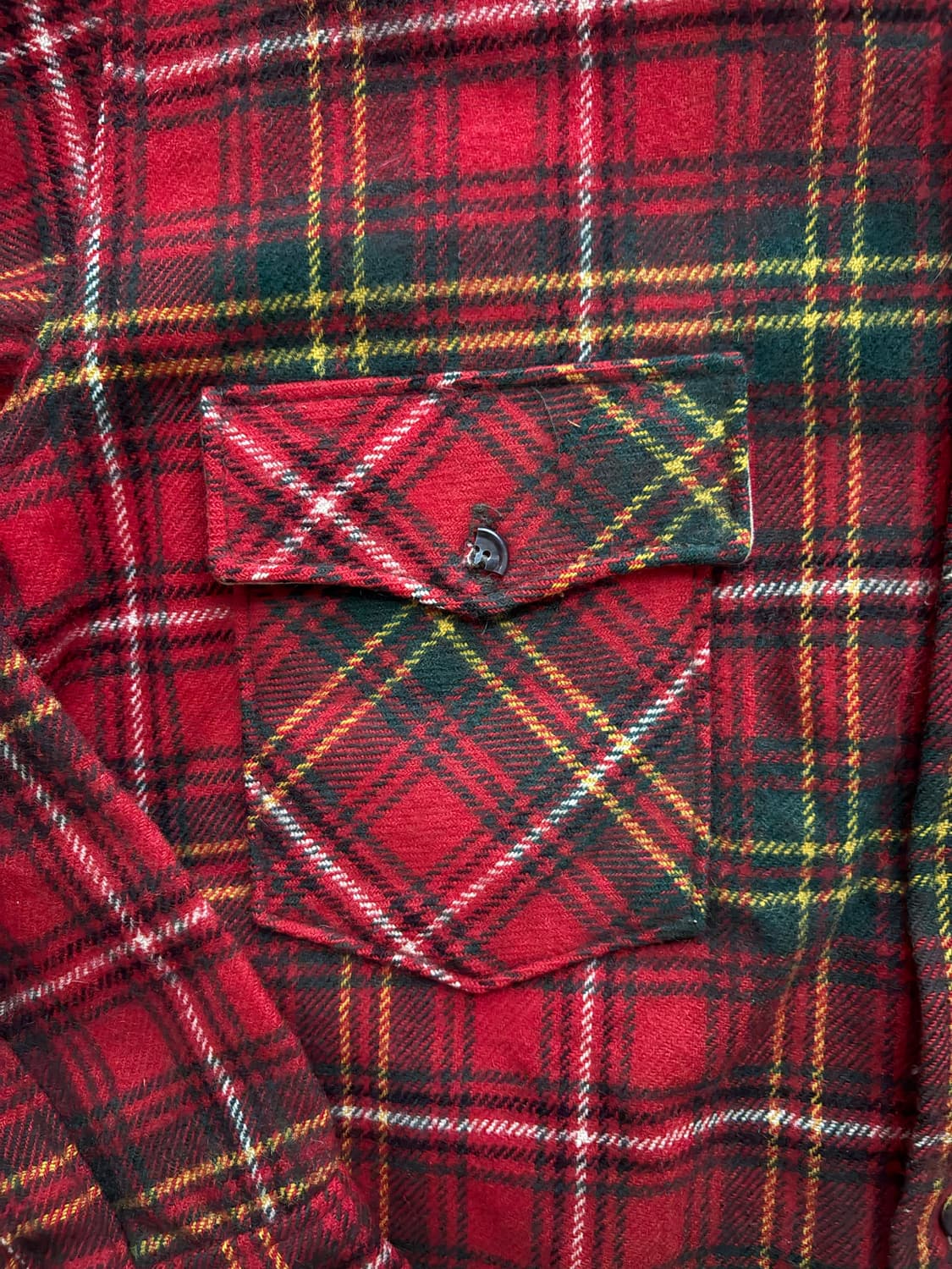 80-90's Old Woolrich wool Work Shirt. 상품이미지6