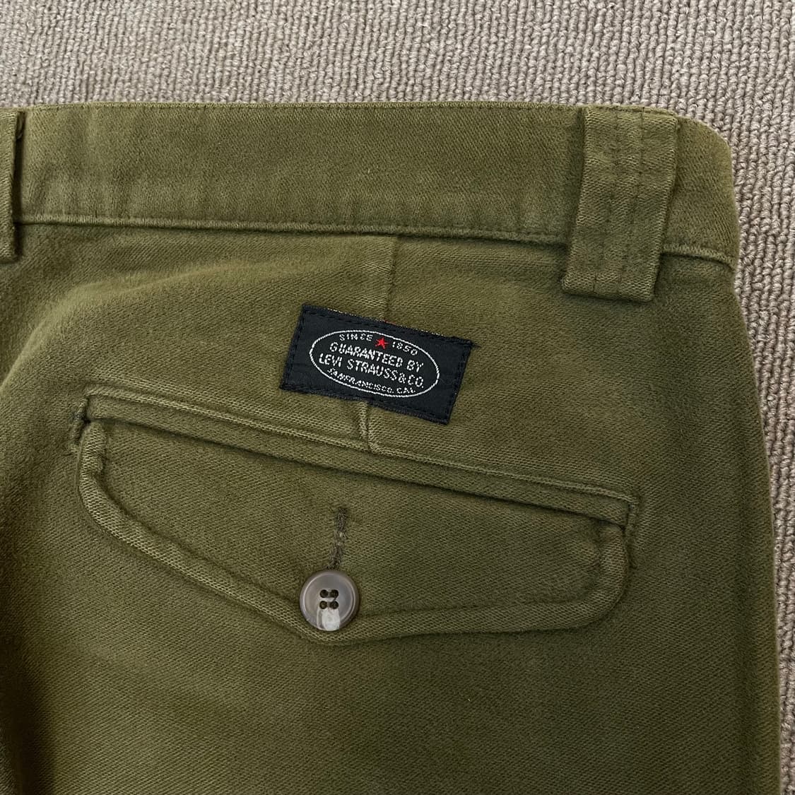 90s levis italy saddleman 리바이스 투턱 치노 팬츠 상품이미지7