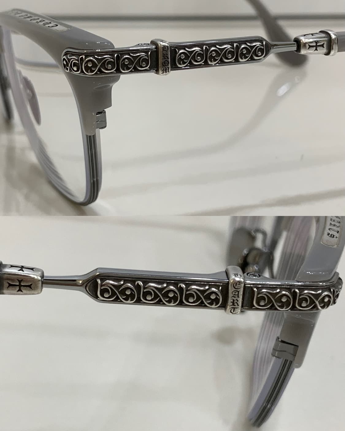 크롬하츠 버티컬스마일2 배틀쉽 건메탈 그레이 안경 [BSG/GM] 상품이미지5