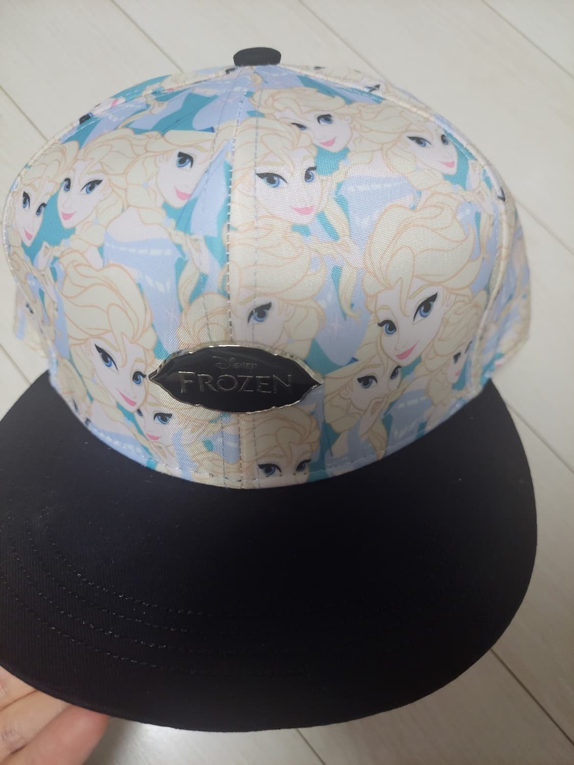 급처새상품!햇츠온X디즈니콜라보 한정판 겨울왕국엘사모자 스냅백 리즈리사st 상품이미지1