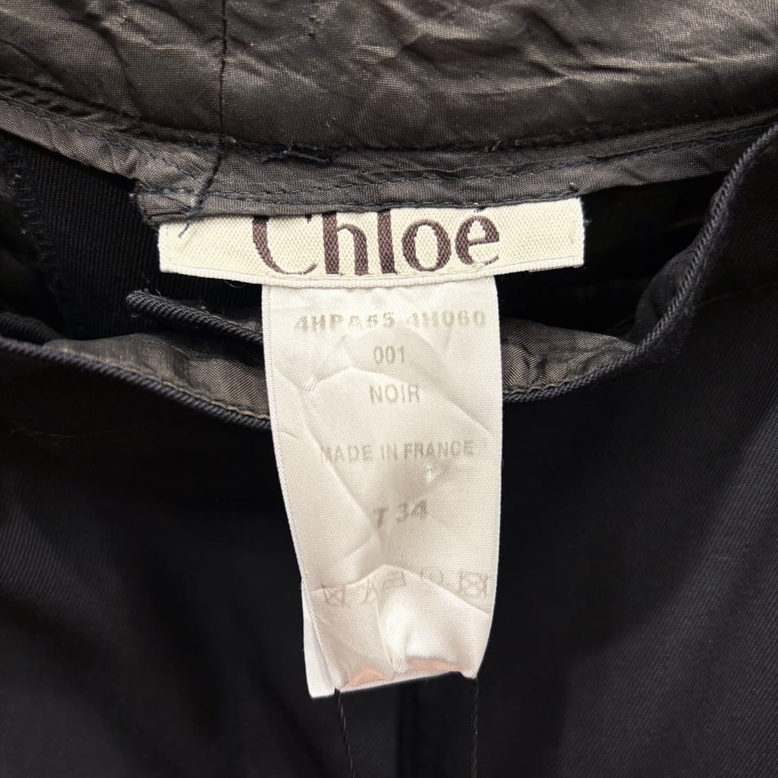 끌로에 7부 슬림 스트레이트 테일러드 팬츠 멀티 버튼 포켓 디테일 블랙 상품이미지7