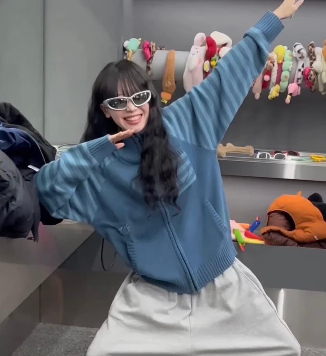 메인부스 Pipi Zip-up Sweater(STONE BLUE) 상품이미지2