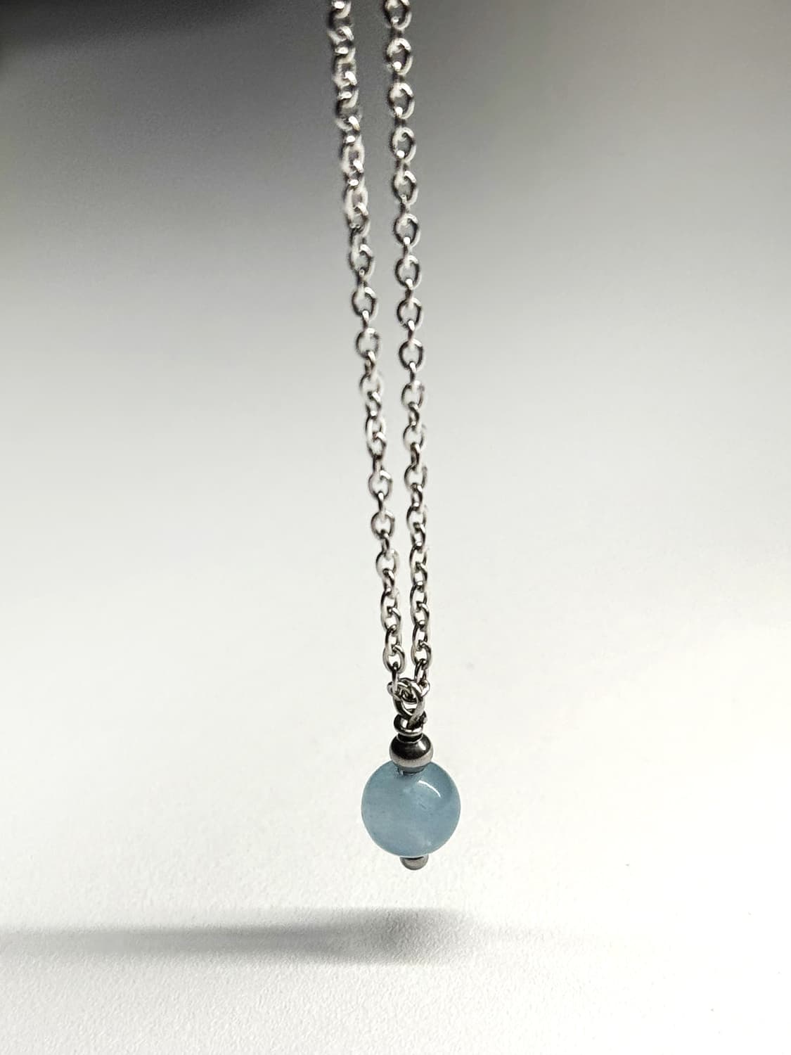 천연석 아쿠아마린 원석 목걸이 상품이미지3