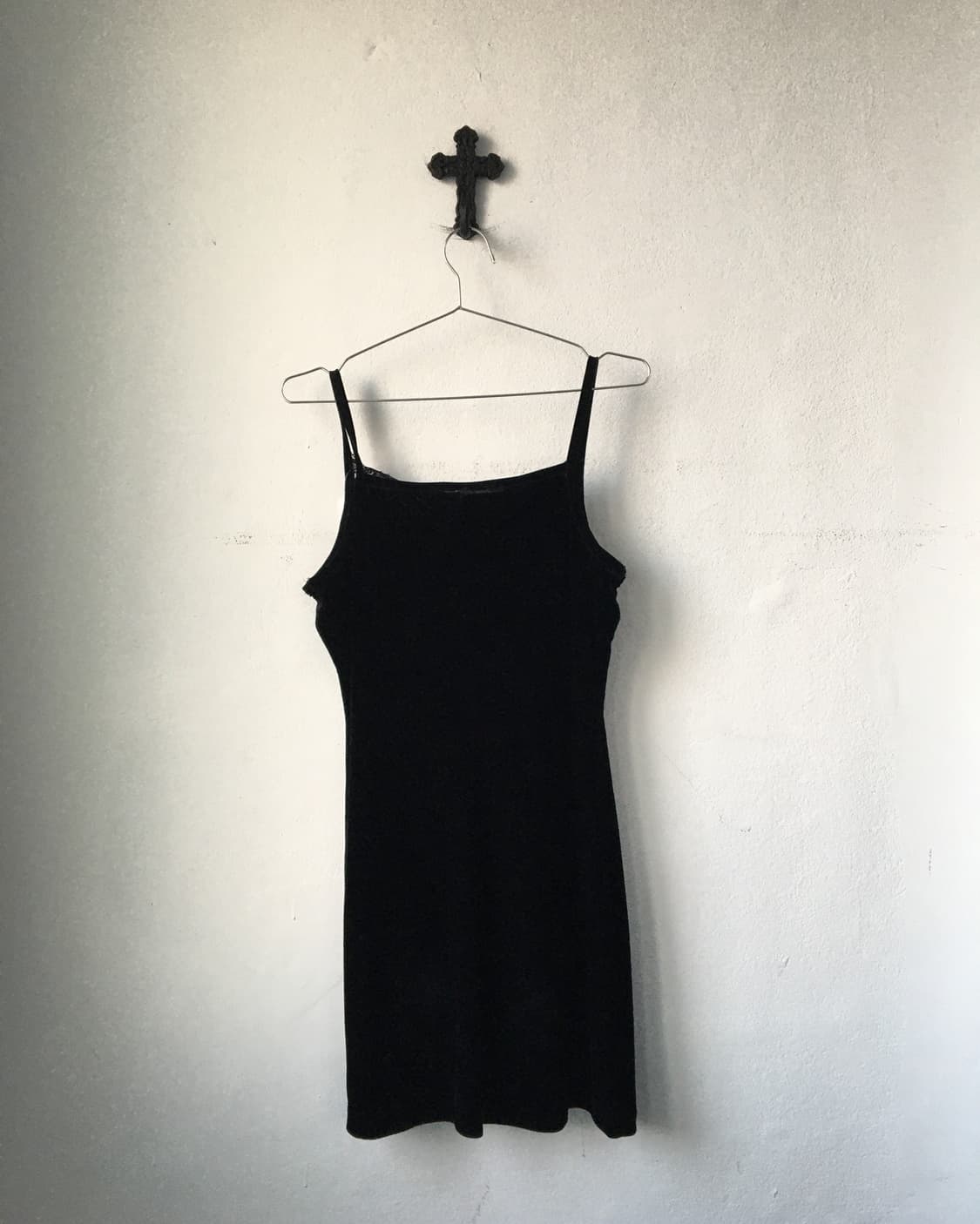 Lace point velvet onepiece 상품이미지3