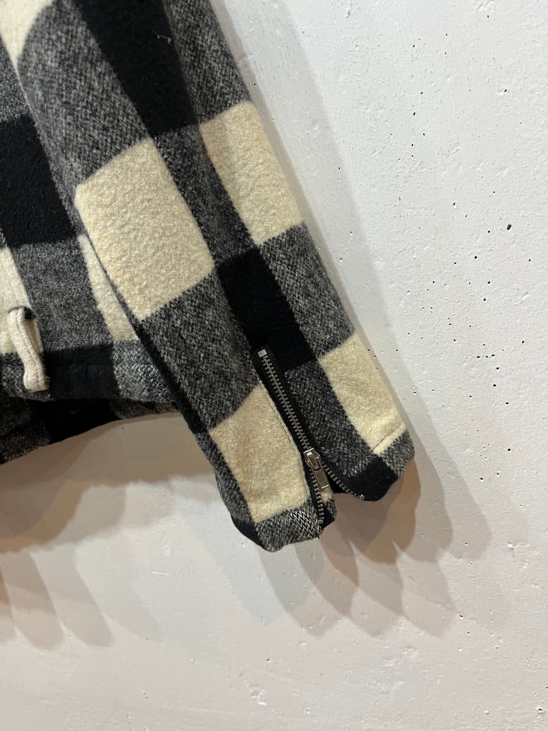 CANTWO JPN 체크 울 바이커 자켓 우먼즈  상품이미지5