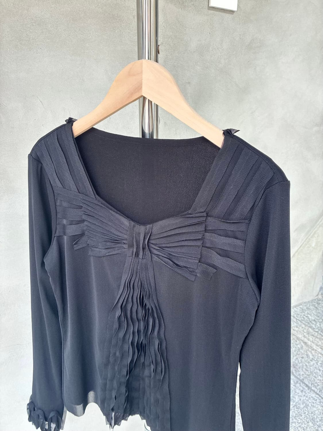 히로코 비스 HIROKO BIS 리본 블라우스 상품이미지3