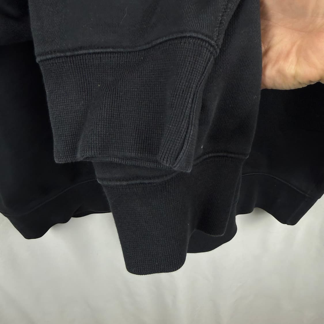 (2XL) 나이키 NRG 솔로 스우시 헤비 웨이트 하프집 맨투맨 블랙 상품이미지4