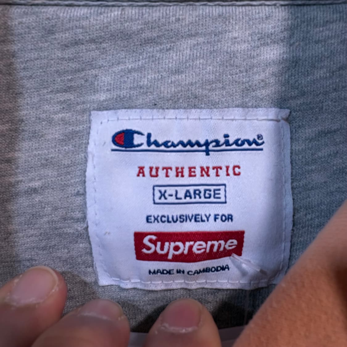 [XL] SUPREME X CHAMPION 슈프림 챔피온 후드 상품이미지7