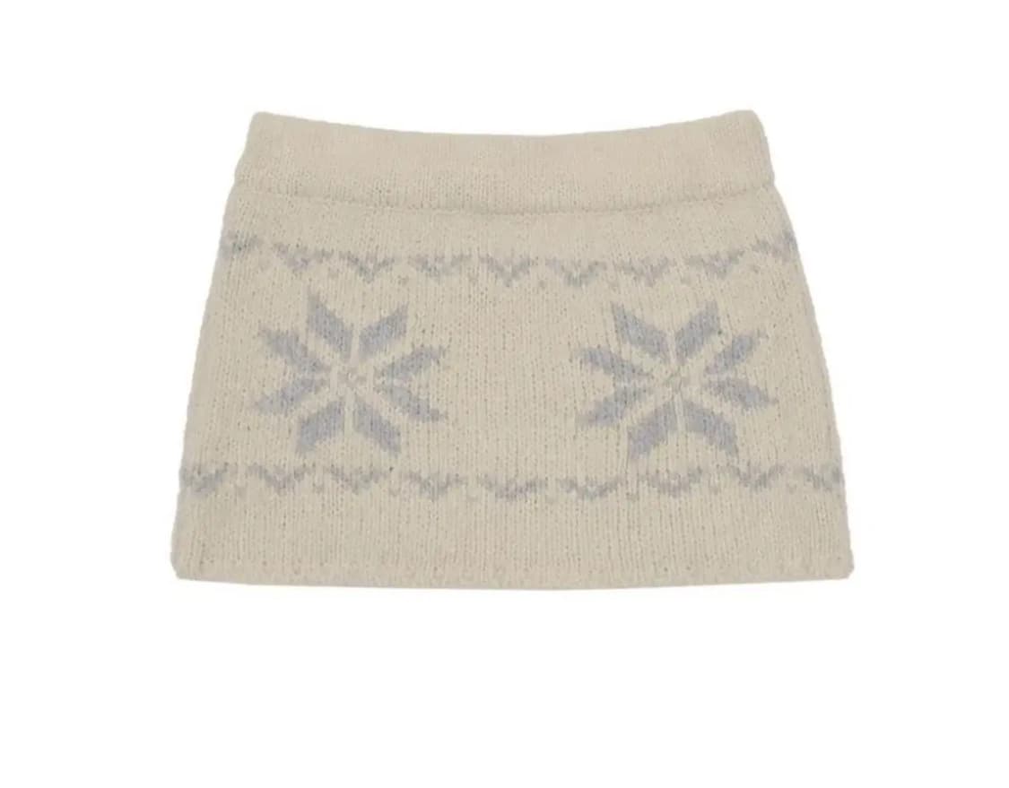 스컬프터 Nordic Knit Micro Skirt Ivory (M) 상품이미지2