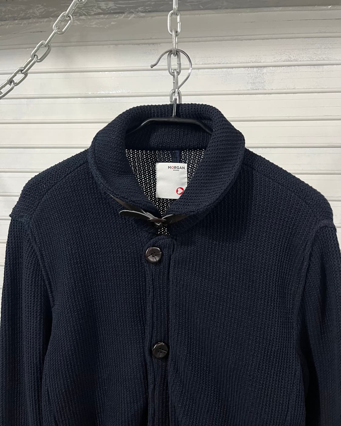 Morgan Homme waffle knit cardigan  상품이미지5