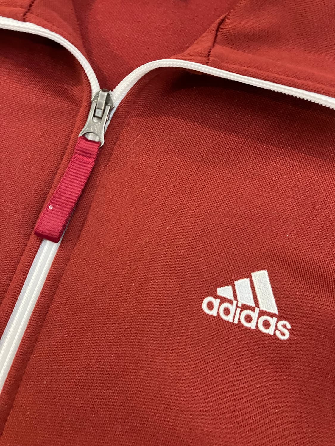 대장급 아디다스 삼각로고 트랙탑 져지 버건디 상품이미지3