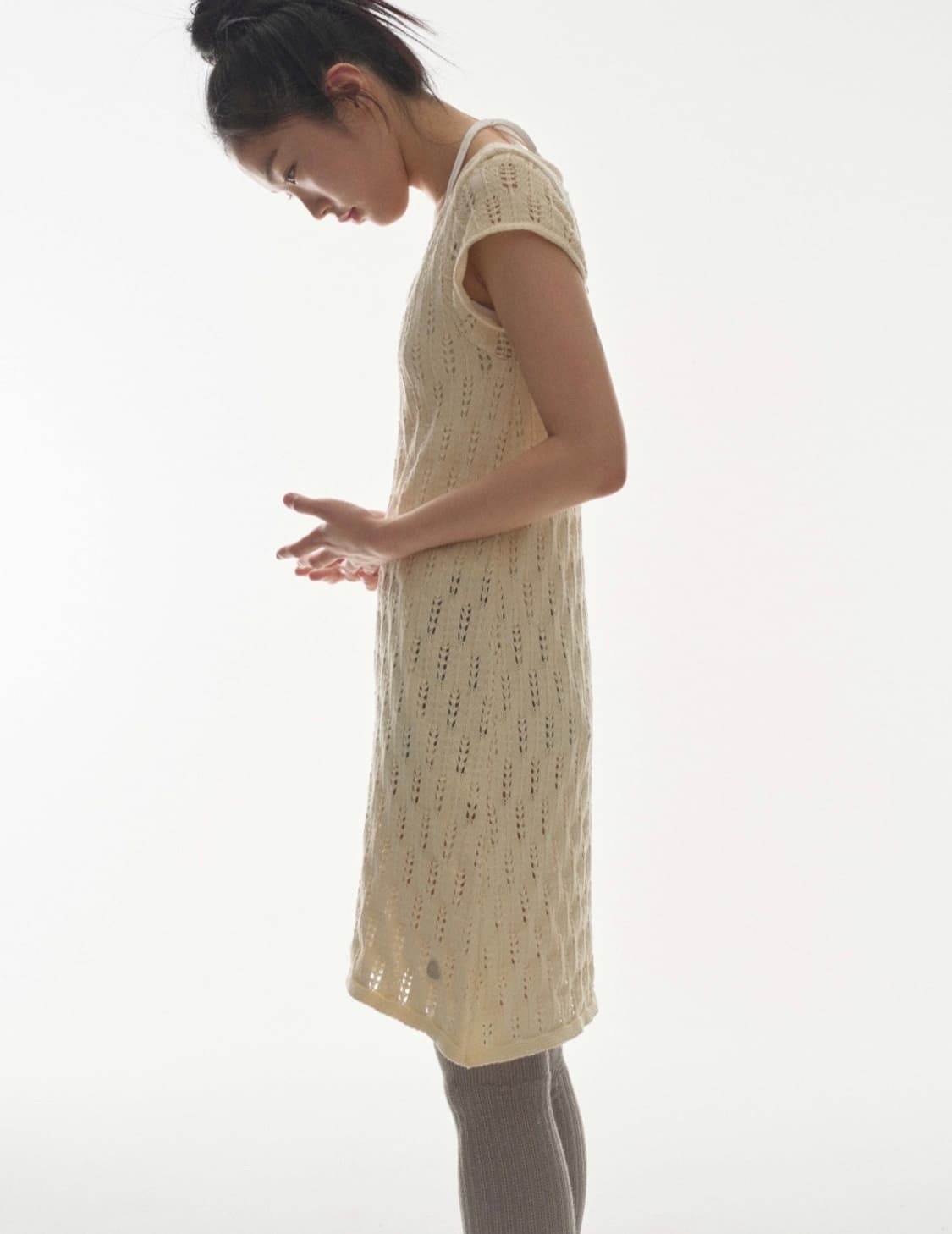 코이세이오 니트원피스 SCASI KNIT ONE PIECE IVORY 상품이미지2