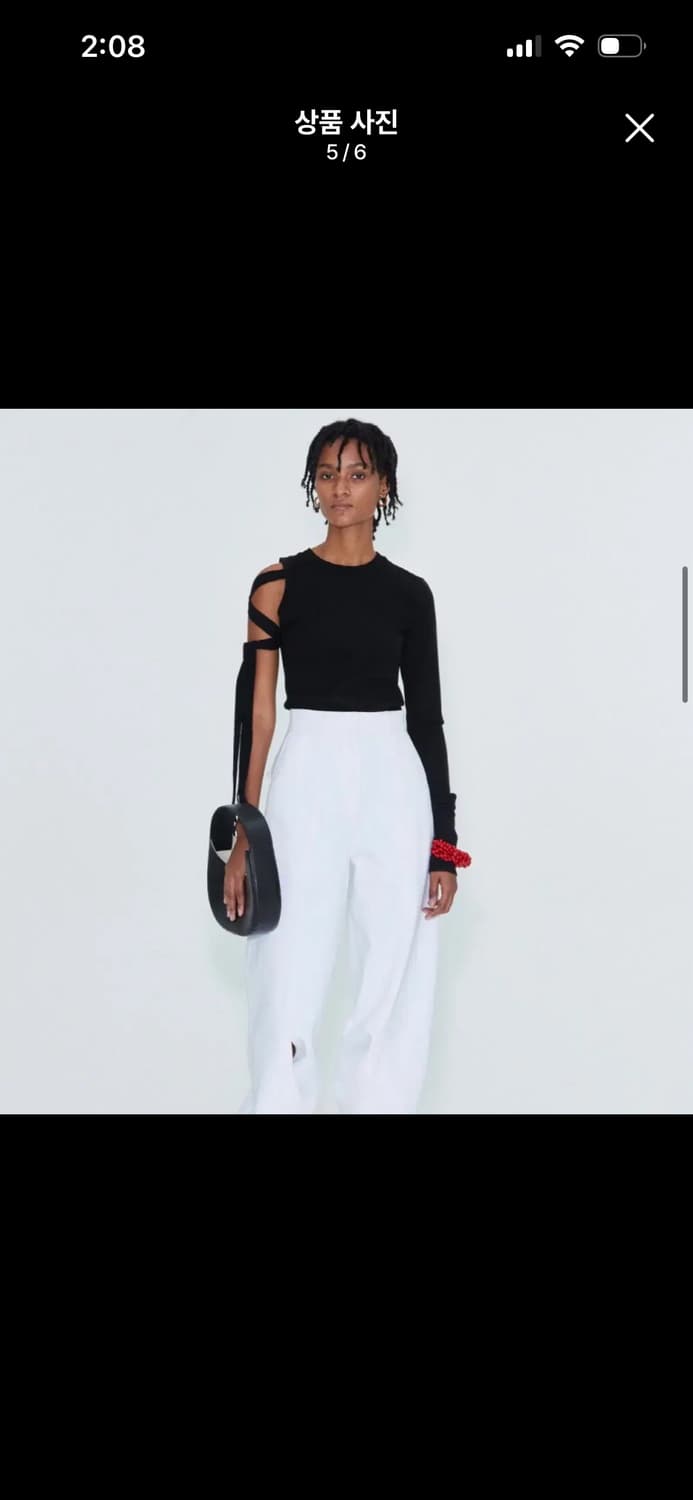 렉토 컷아웃 롱슬리브 화이트 상품이미지5