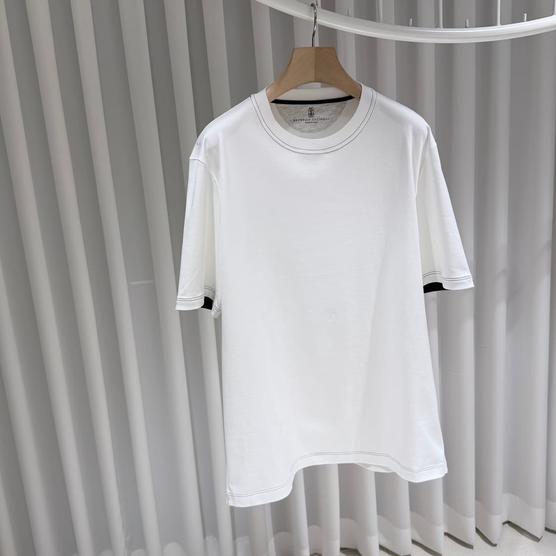 (S+/XXL) / 새상품 브루넬로쿠치넬리 크루넥 코튼 반팔 티셔츠 상품이미지3