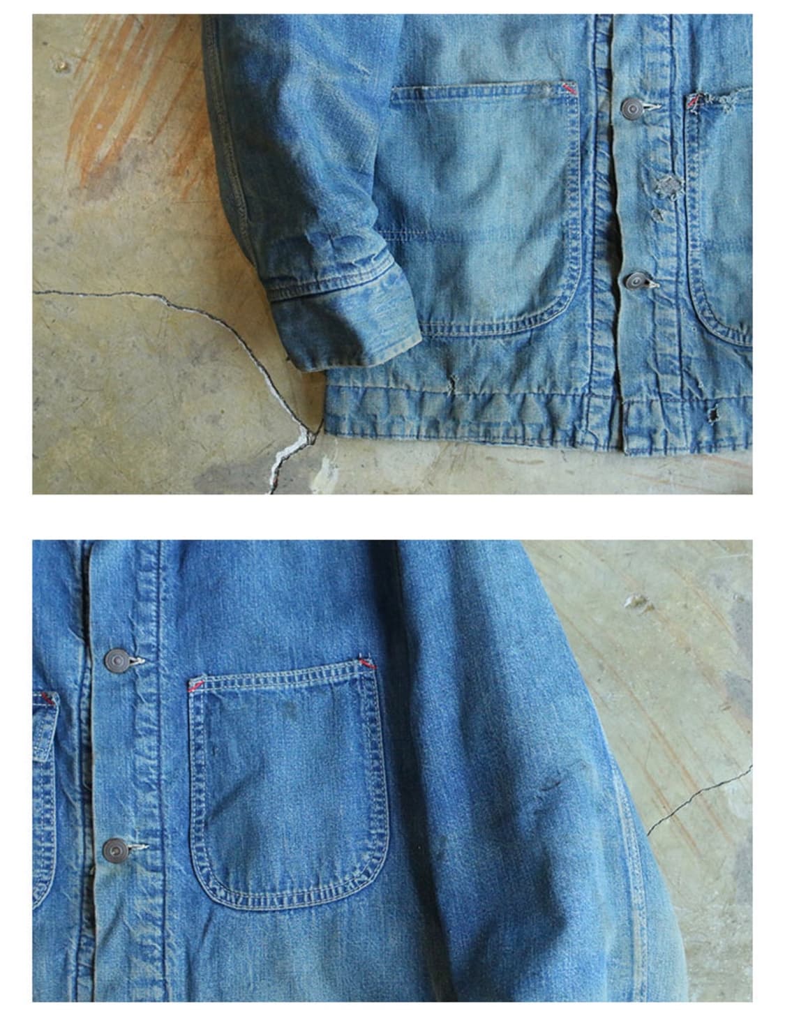 70's Sears Blanket Lined Denim Chore 상품이미지4