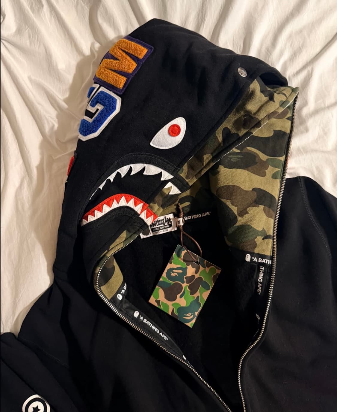 베이프 샤크 더블 후드집업(풀구성) 상품이미지7