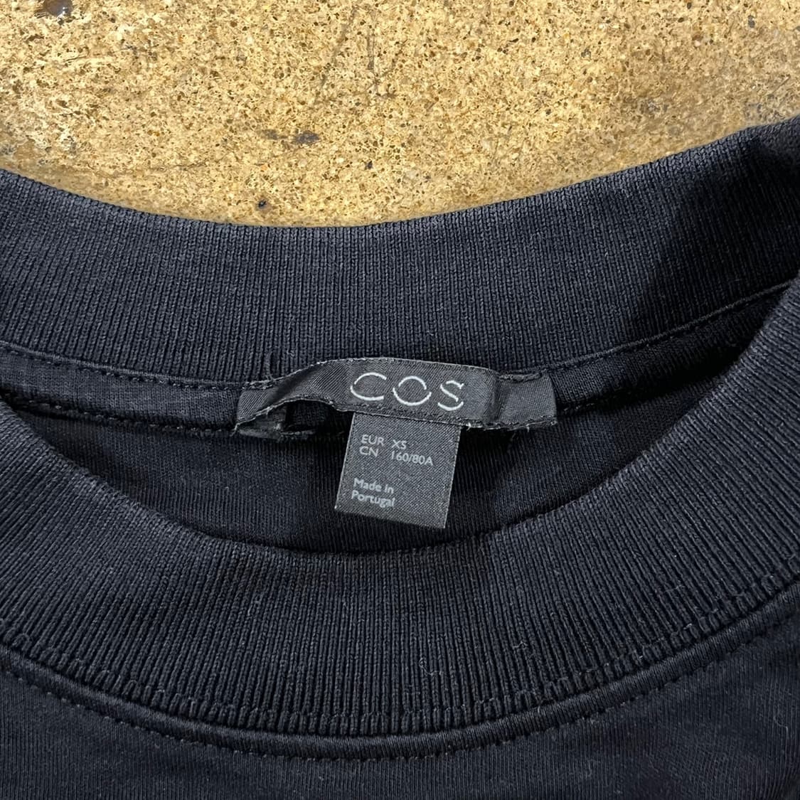 [정품/XS] COS 블랙 반팔 티셔츠 b13 상품이미지4