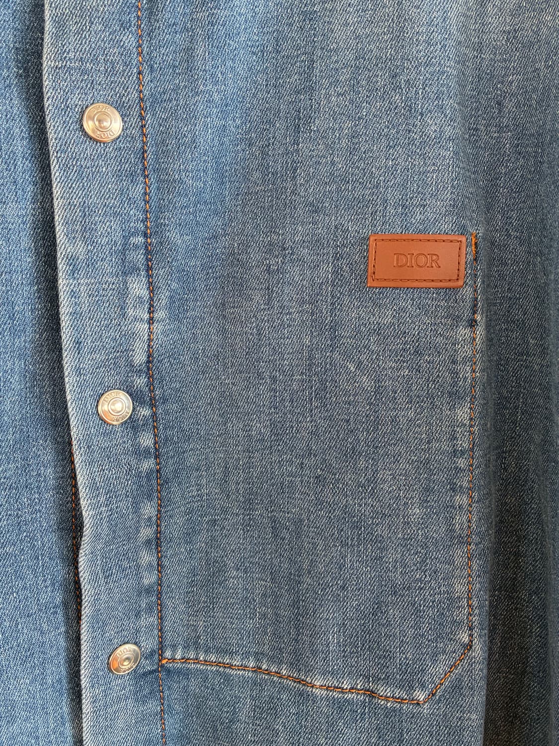 디올 오버셔츠 블루 블렌드 트윌  상품이미지3