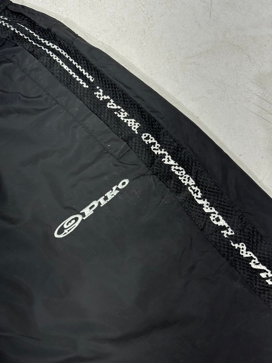 피코 블랙 와이드 트랙 팬츠 올드스쿨 사이드 포인트 추리닝 바지 L 상품이미지6