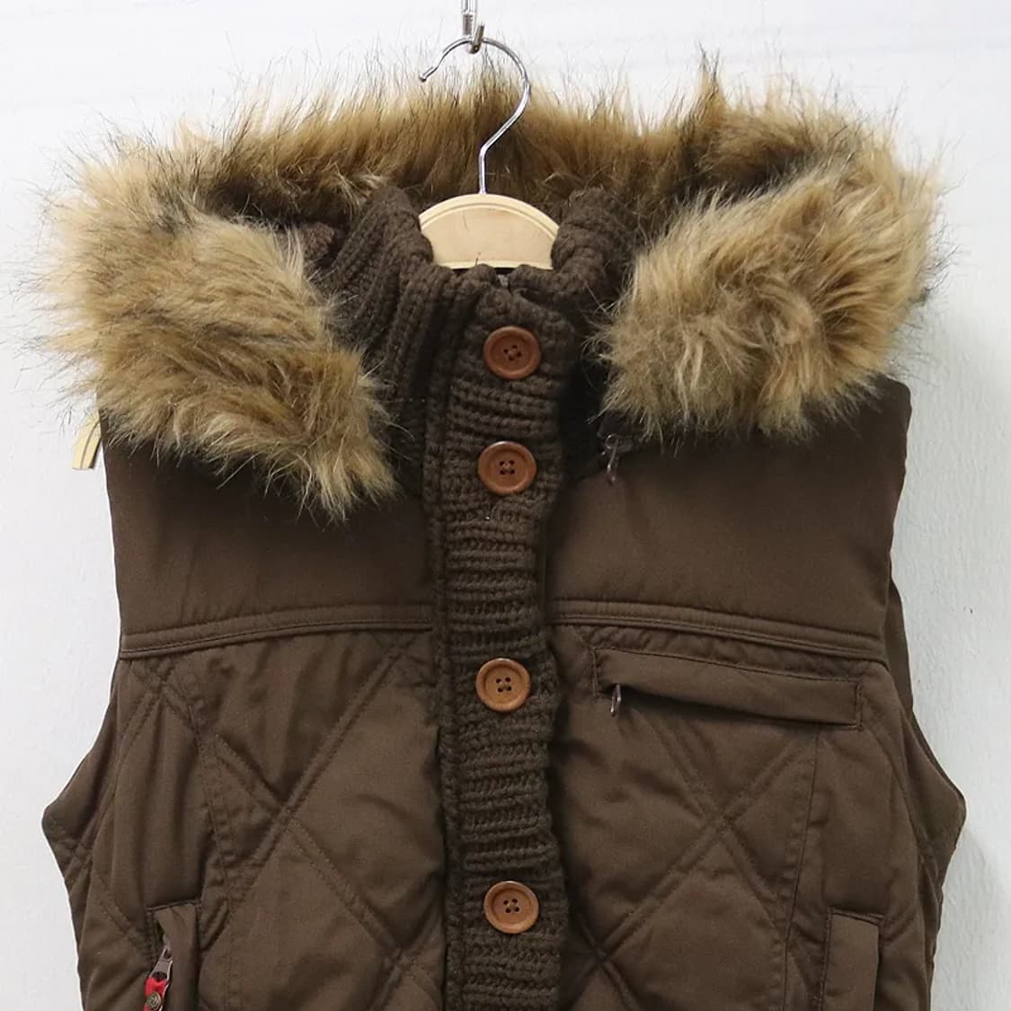 RAPUA 브라운 패딩 베스트 61187 상품이미지3