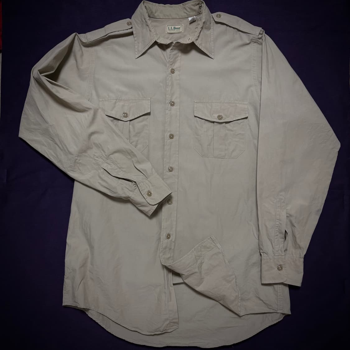 80s L.L.Bean Utility Shirt Made in U.S.A 상품이미지6