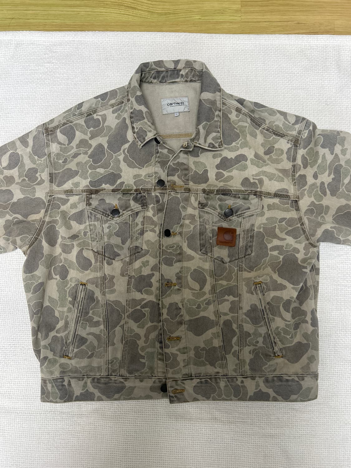 칼하트 웹 덕 카모 헬스턴 자켓 블리치드 자켓 상품이미지1